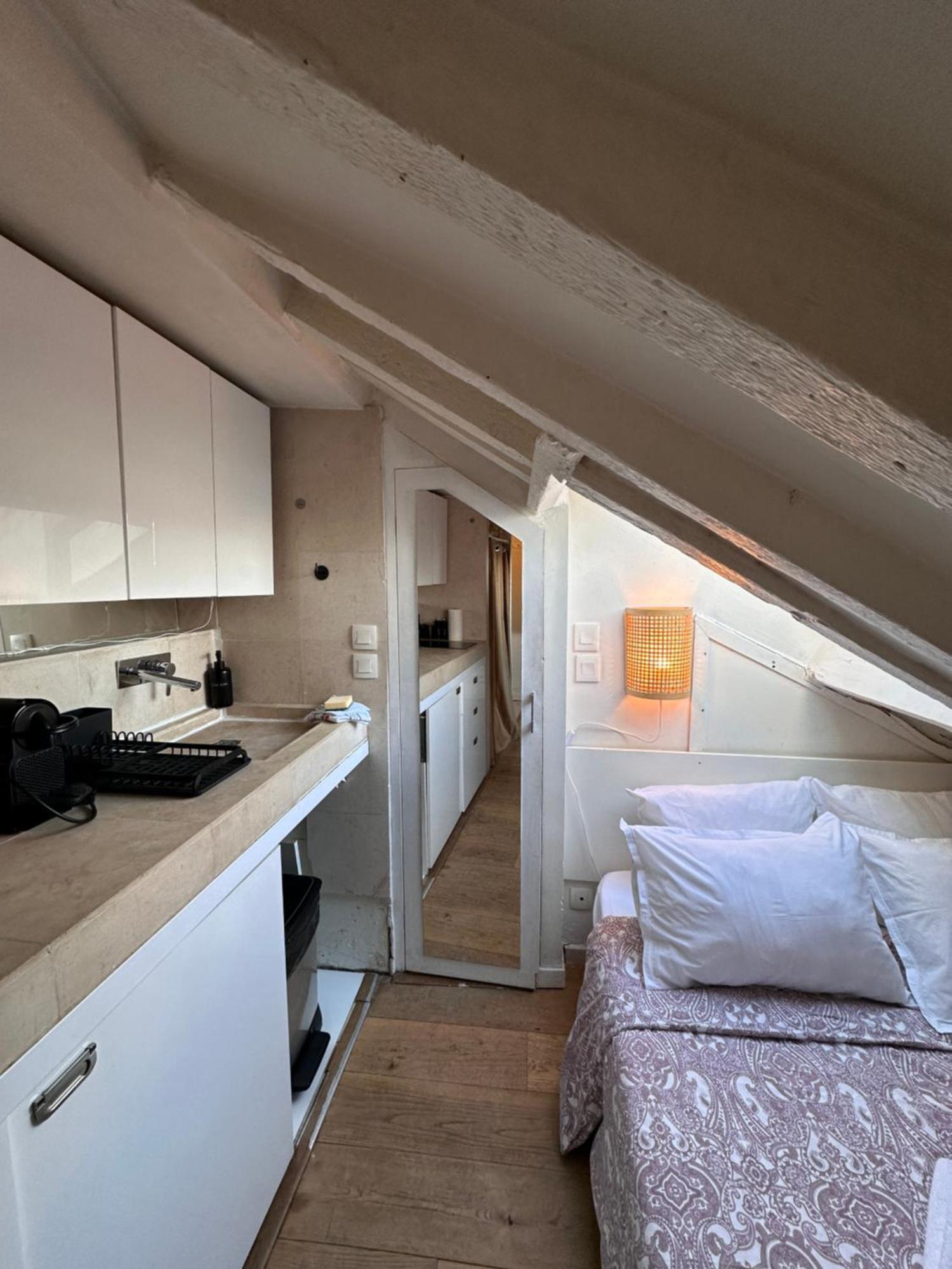 Marais Rooftop Studio - Metro Filles Du Calvaire Apartment Париж Екстериор снимка